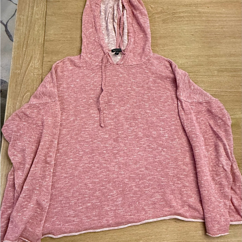 Eileen Fisher Pink Hooded Sweater